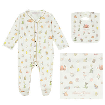 White Bebe Choux Baby Gift Set